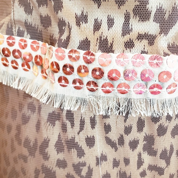 100% Silk Alexia Admor Leopard Print Dress - Picture 3 of 5